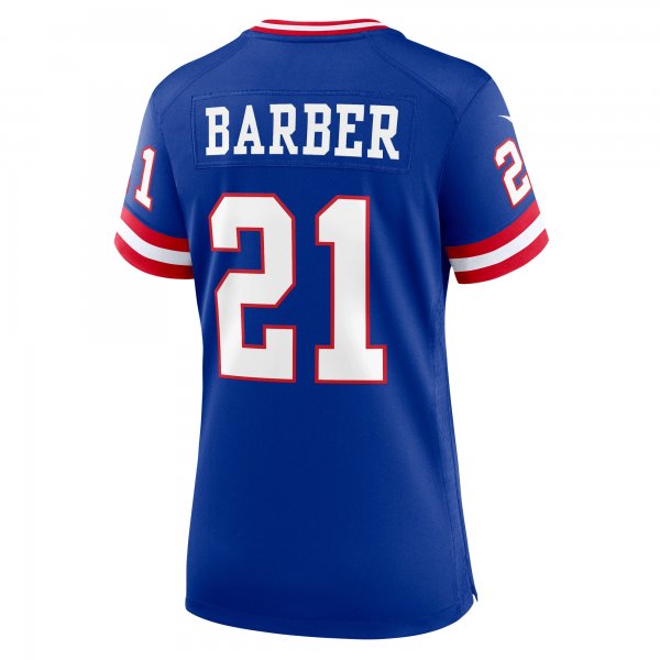 Women's New York Giants Tiki Barber Nike Royal Classic Retired Player Game Jersey