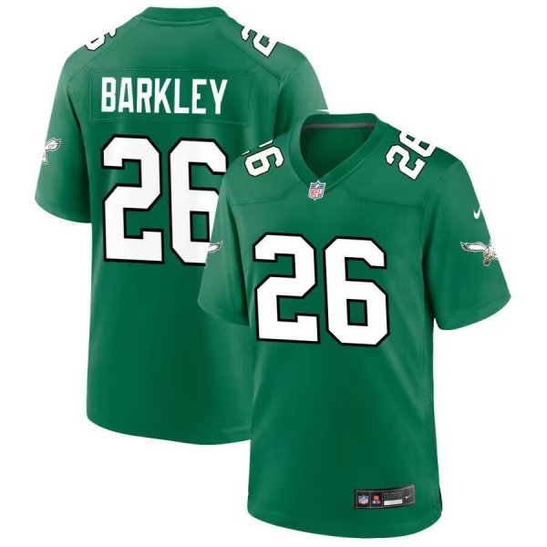 Youth Philadelphia Eagles #26 Saquon Barkley Nike Green Limited Stitched Jersey