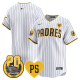 Men's San Diego Padres Blank For Peter & Petco Park 20th Patch Vapor Premier Limited All Stitched Cool Base Jersey