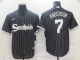 Men's Nike Chicago White Sox #7 Tim Anderson Black MLB 2021 City Connect Cool Base Jersey