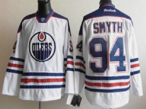 Edmonton Oilers #94 Ryan Smyth White Stitched NHL Jersey