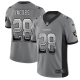 Las Vegas Raiders #28 Josh Jacobs Gray Men's Stitched NFL Limited Rush Drift Fashion Jersey