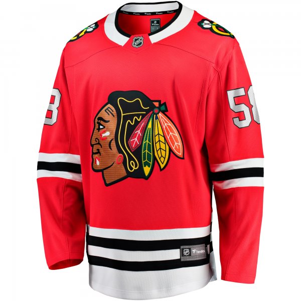 Men's Chicago Blackhawks MacKenzie Entwistle Fanatics Red Home Breakaway Player Jersey